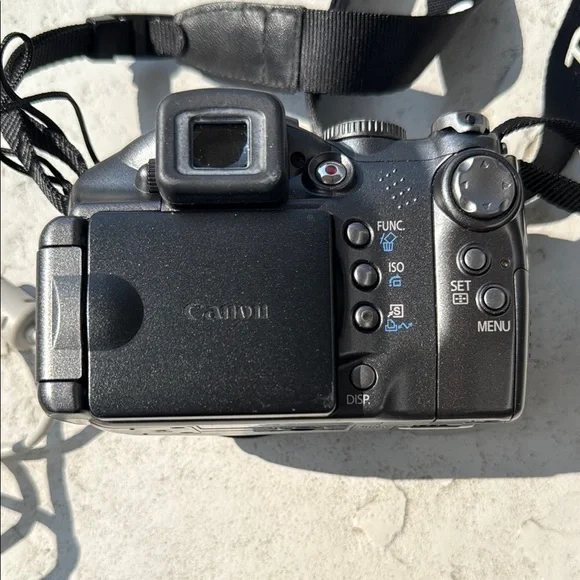 Canon PowerShot S3 IS 6.0 Mega Pixels Black Camera with Strap